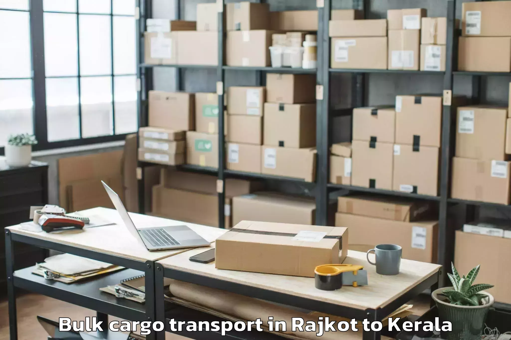 Leading Rajkot to Malappuram Bulk Cargo Transport Provider